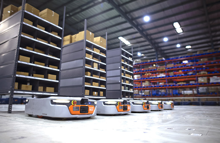 GreyOrange offers its warehouse robotics and software worldwide.
