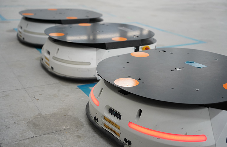 LexxPluss' Lexx500 autonomous mobile robot. 