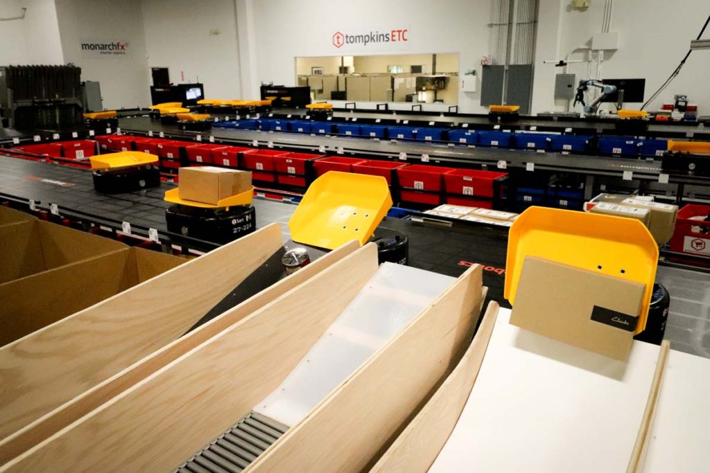 Tompkins robots sorting