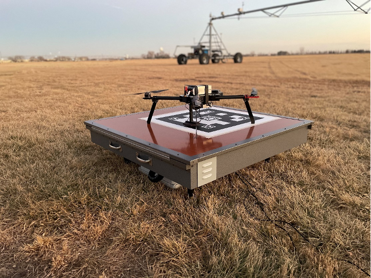 Figure 1: WiBotic PowerPad Pro with Drone