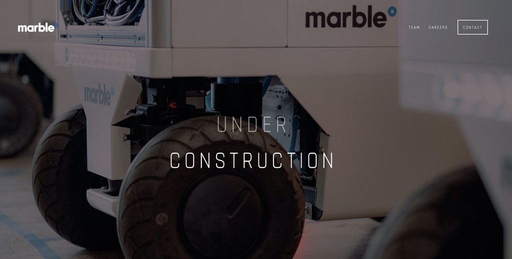 marble_website_cover_web Marble website screenshot saying "under construction"