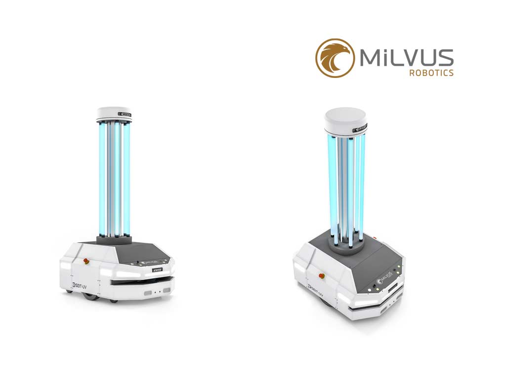 Milvus SEIT-UV robots Robotic Solutions for Covid-19