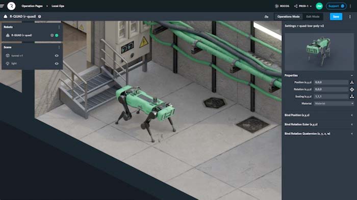 Rocos control of mobile robot