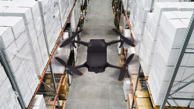 Automated inventory management systems including drones, robots, and AI can help warehouse operators, says Nokia.