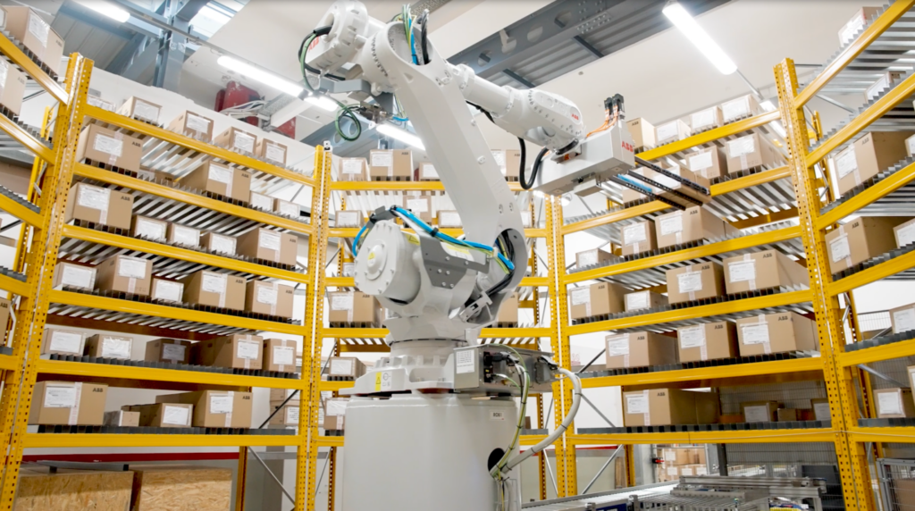 The ABB OmniVance FlexBuffer System is a fully automated storage and retrieval system.