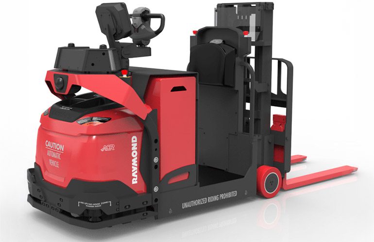 Seegrid and Raymond collaborated in developing the Courier 3020 autonomous lift truck.