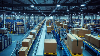 Softeon develops software for management of warehouses such as the one shown here for clients like ACT Fulfillment.