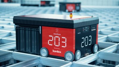 AutoStore' ASRS works with Kardex's warehouse execution system at Cutter & Buck.