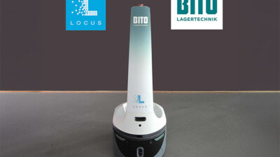 BITO Lagertechnik is integrating its warehouse systems with LocusBots such as this one.