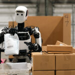 Apptronik's Apollo humanoid robot, shown here, is intended for applications in logistics and manufacturing.