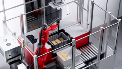 CarouselAI, shown here, was developed with Berkshire Grey to automate piece picking, says AutoStore.