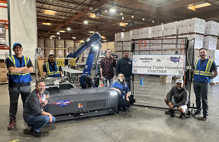 States Logistics in California was an early user of Contoro's truck-unloading robot.