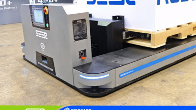 SEER Robotics' new pallet mover at ProMat.