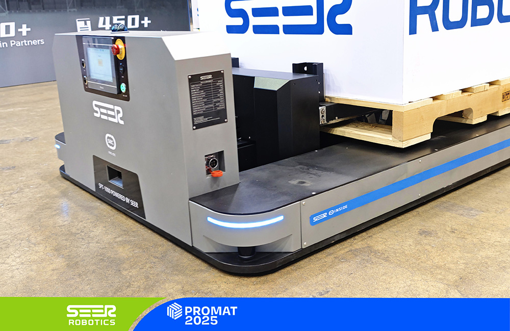 SEER Robotics' new pallet mover at ProMat.