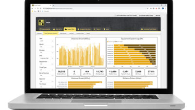 The Hyster Tracker interface.