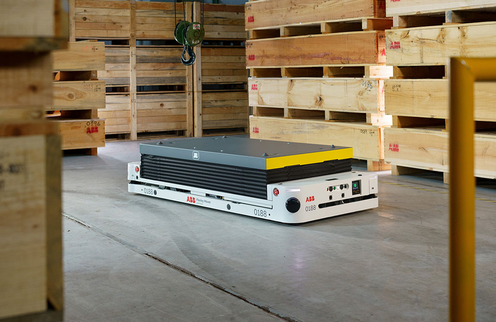 An image of the Flexly P604 mobile robot from ABB using vSLAM.