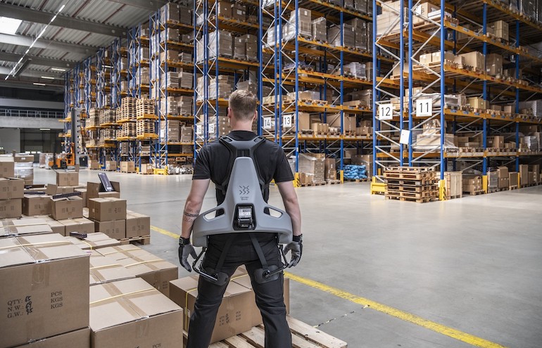 Exia is designed for industries including warehousing and logistics, as shown here, according to German Bionic.