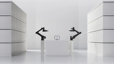 two cobot arms from Standard Bots
