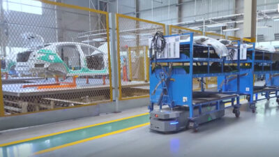 Chery Automobile's fleet of ForwardX mobile robots, shown here, continues to grow.