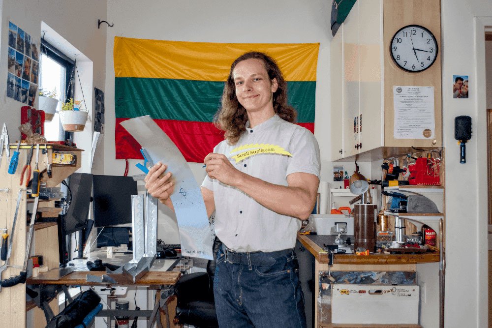 Arturas Malinauskas, the Chief Engineer and founder of Breezey Machine Company.
