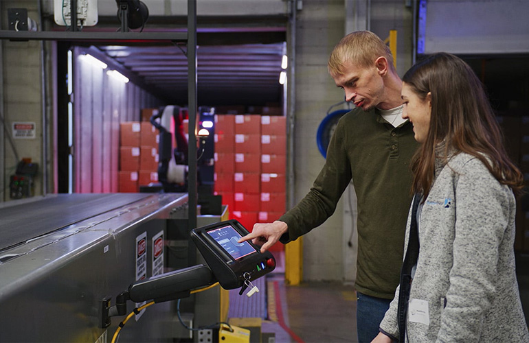 The user interface for Stretch is designed for fast training, as shown here, according to Boston Dynamics.