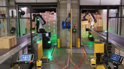 Gap uses multiple Stretch robots from Boston Dynamics to unload trailers.