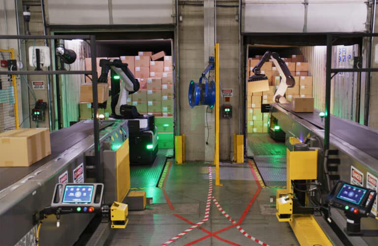 Gap uses multiple Stretch robots from Boston Dynamics to unload trailers.