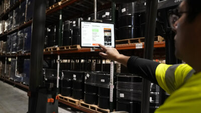 Gather AI has added MHE Vision to forklifts to track pallets.