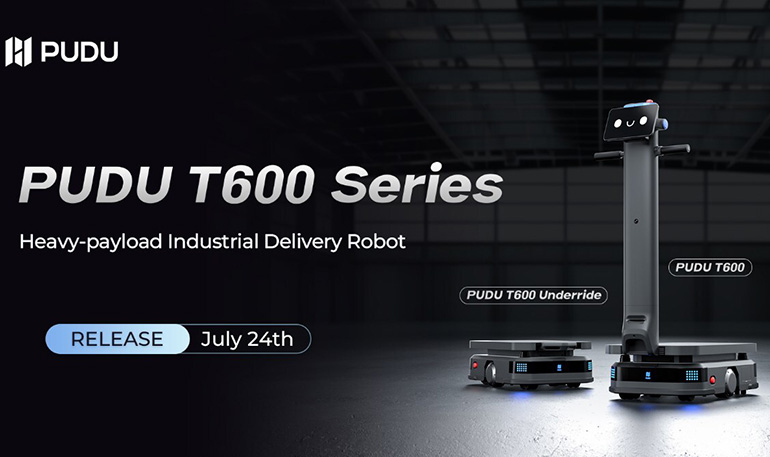 The T600 Series comes in two models shown here, depending on the level of manual interaction, says Pudu Robotics.