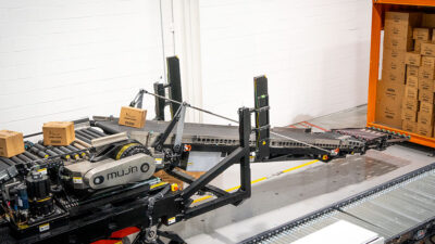 Mujin's TruckBot truck unloading robot.