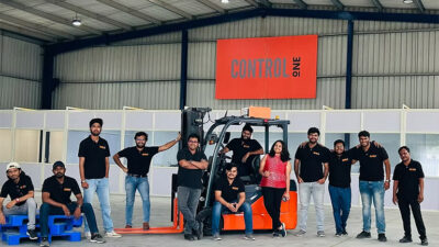 Control One, whose team is shown here, has developed autonomy technology relying on agentic AI and cameras.