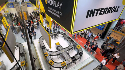 Interroll's LogiMat booth.