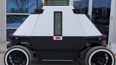 RAD's Roameo Gen 4 security robot.