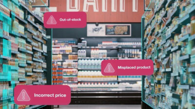 Shelf intelligence detecting inventory issues.