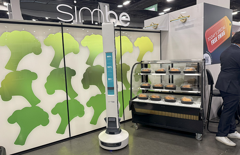 Simbe Robotics showed its shelf intelligence system at Grocery Shop 2025.