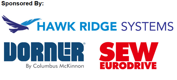 Ekspertų apskritojo stalo diskusiją apie sandėlių automatizavimo ateitį remia Dorner, Hawk Ridge Systems ir SEW Eurodrive.