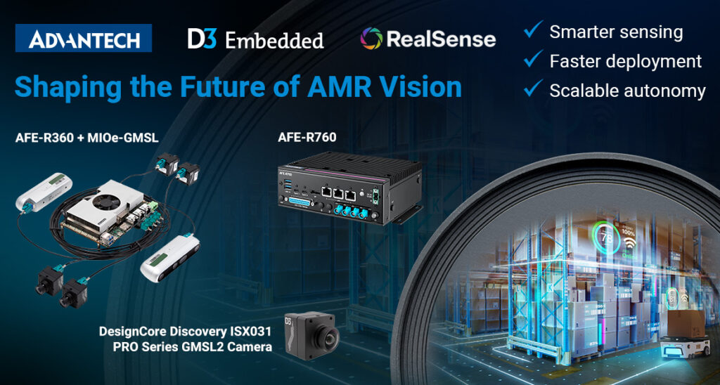 Advantech and D3 are integrating sense and compute for AMRs.