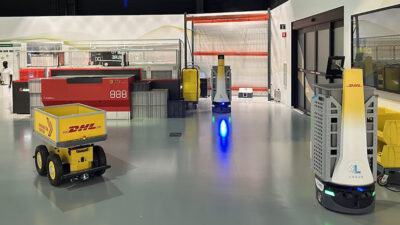 A range of automated systems is on display at the DHL Experience Center in Rosemont, Ill. Industry experts will discuss the future of warehouse automation in an upcoming webinar.