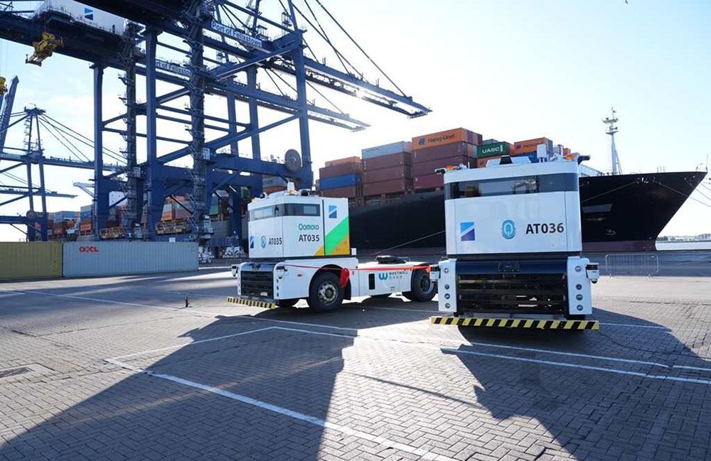 Westwell has delivered autonomous trucks to the Port of Felixstowe. 