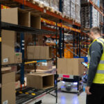 The Locus Vector robot assists with pallet picking.