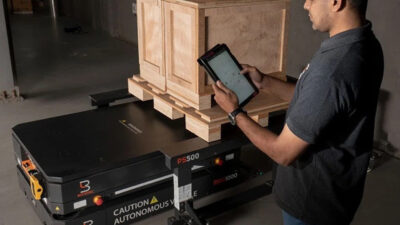 Botsync's MAG autonomous intralogistics robot.