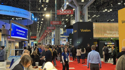 NRF aisles featured many displays, as well as less visible technologies.