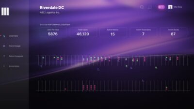 Screenshot of Destro AI’s MothershipOS, a cloud-based orchestration engine for warehouse robots.
